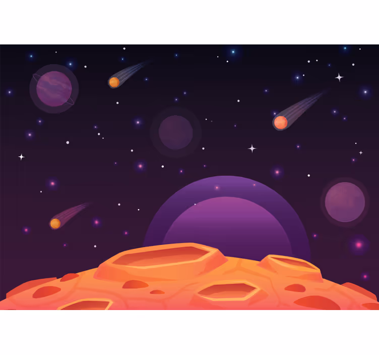 Roletai vaikų kambariui su planetų piešiniais - „Tenstickers“