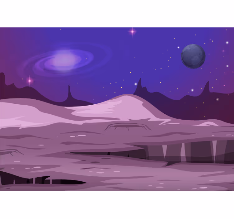 Roletai vaiku kambariui svetimų planetų peizažas - „Tenstickers“