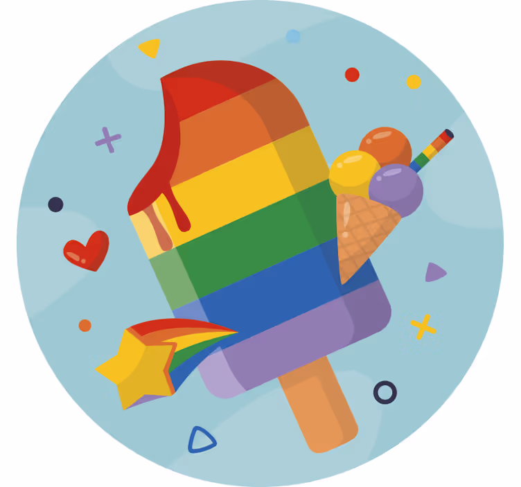 Roletai vaikų kambariui ledų spalvų - „Tenstickers“