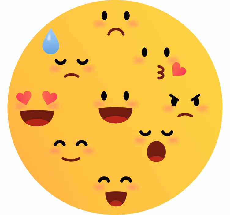 Roletai vaiku kambariui emocijų veidai - „Tenstickers“