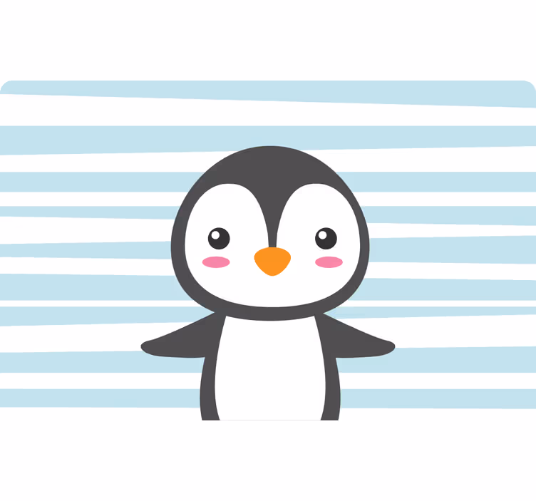 Roletai vaikų kambariui laimingas pingvinas - „Tenstickers“