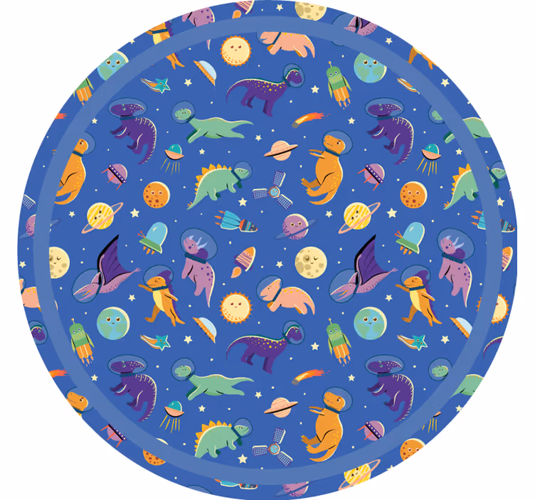 Roletai vaikų kambariui dinozaurų kosmoso raštu - „Tenstickers“