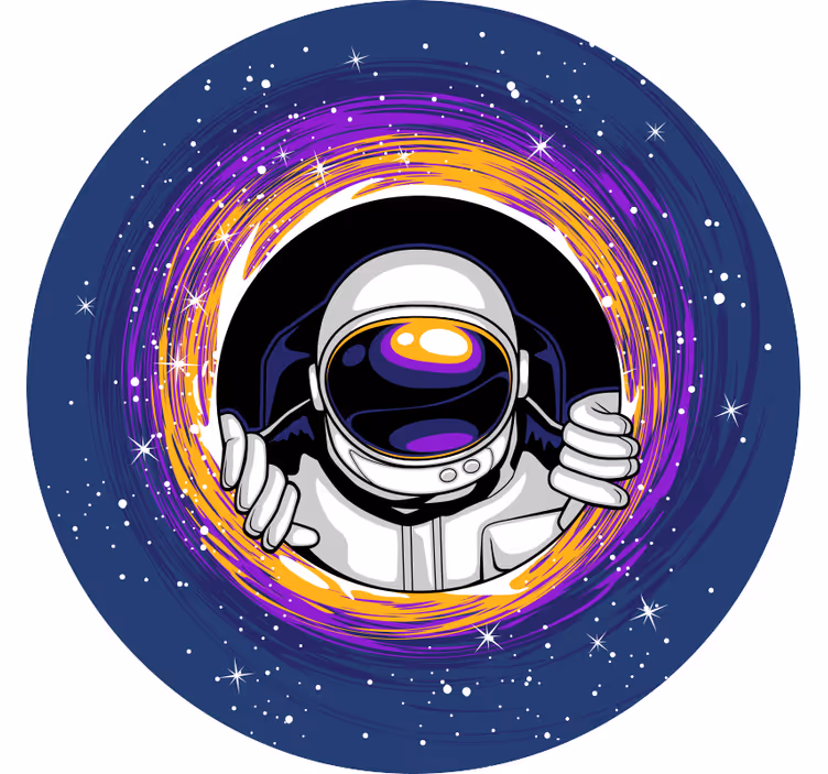 Roletai vaikų kambariui astronautas erdvėje - „Tenstickers“