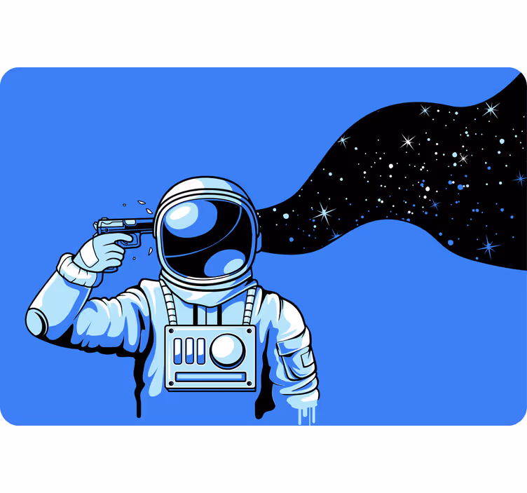 Roletai vaiku kambariui astronautai po slėgiu - „Tenstickers“