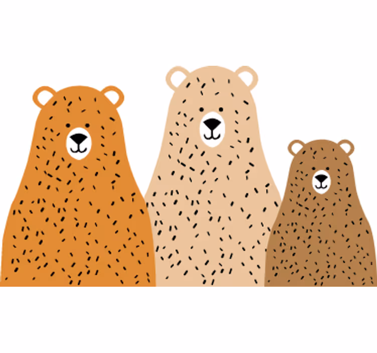 Roletai vaikų kambariui trijų meškiukų draugai - „Tenstickers“