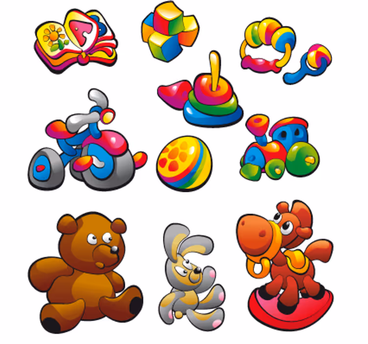 Roletai vaikų kambariui žaislų kolekcija - „Tenstickers“