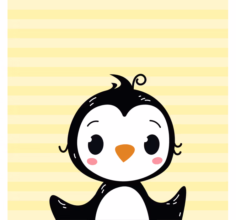 Roletai vaikų kambariui mielas kūdikinis pingvinas - „Tenstickers“