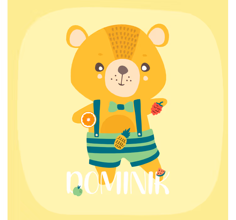 Roletai vaiku kambariui su personalizuotu meškiuku - „Tenstickers“