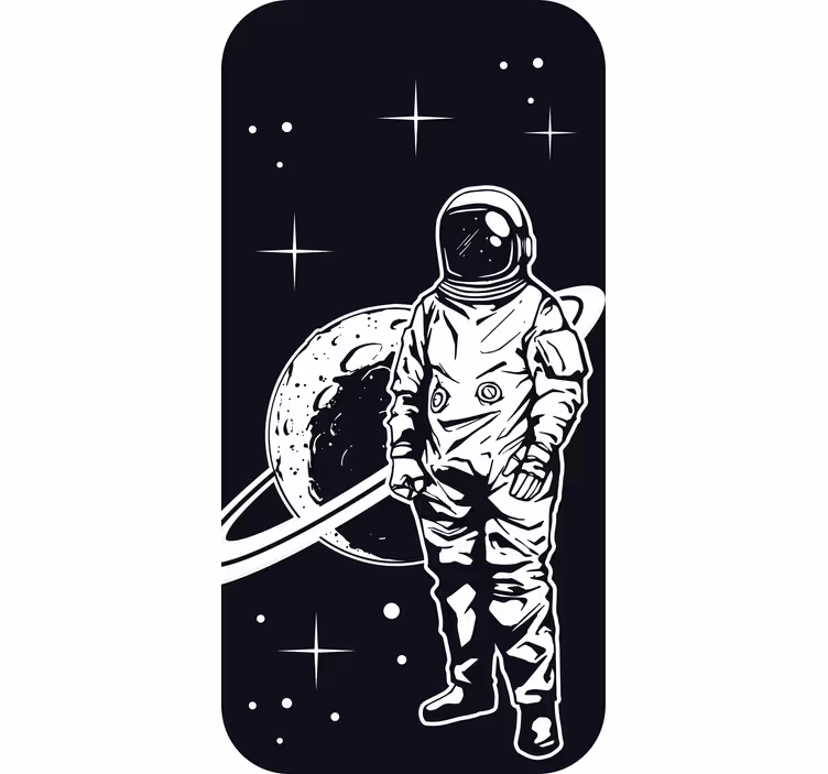 Roletai vaikų kambariui astronauto dizainu su planeta - „Tenstickers“
