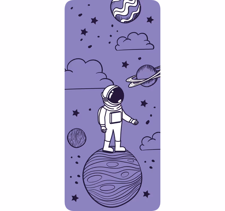 Roletai vaikų kambariui su astronautu ir planetomis - „Tenstickers“