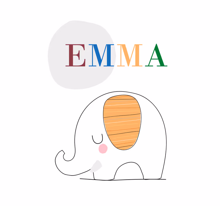Roletai vaikų kambariui pagal užsakymą su drambliais - „Tenstickers“