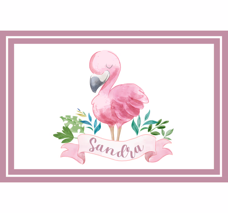 Roletai vaikų kambariui su personalizuotu flamingu - „Tenstickers“