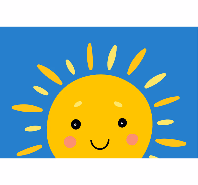 Roletai vaikų kambariui saulė su veidu - „Tenstickers“
