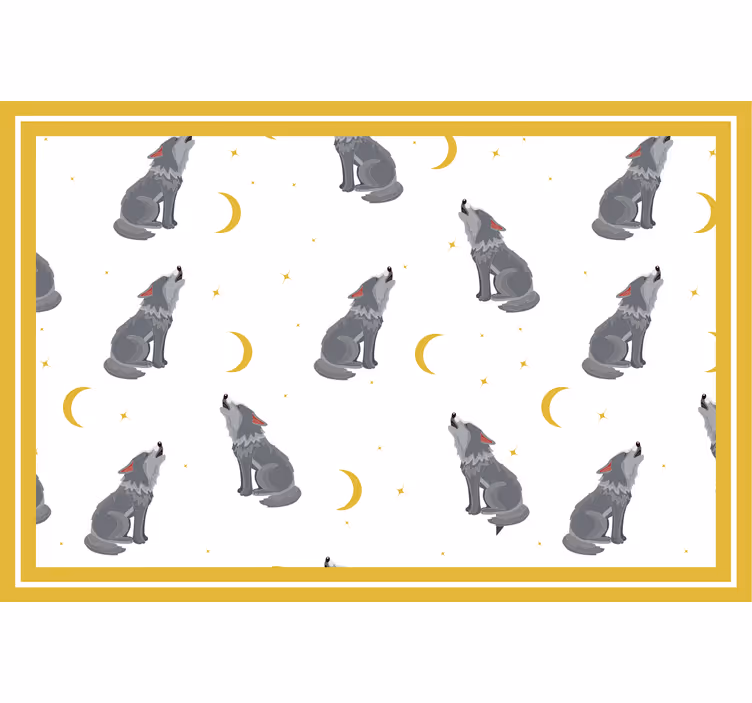 Roletai vaikų kambariui vilkai kaukia prie mėnulio - „Tenstickers“
