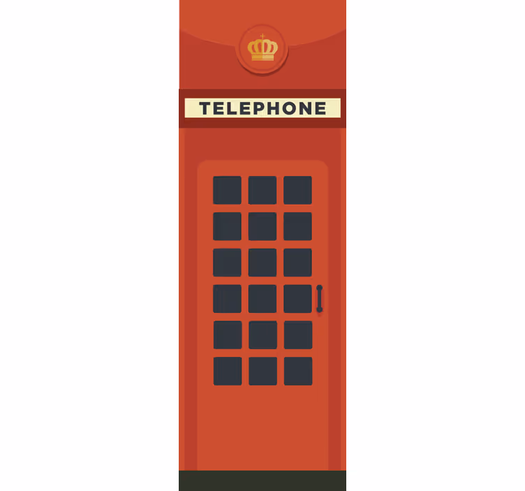 Roletai virtuvei raudona jk telefono būdelė - „Tenstickers“