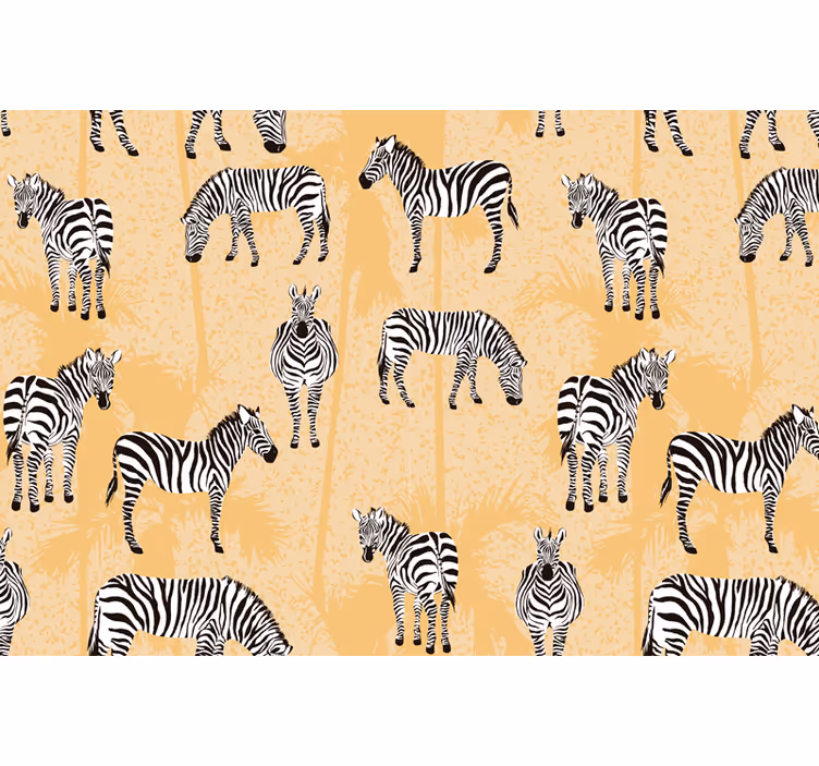 Roletai smėlio spalvos zebra ir delnai - „Tenstickers“