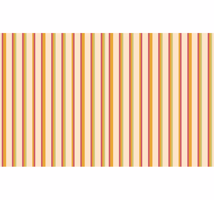 Roletai oranžinė retro pastelinių dryžių raštas - „Tenstickers“