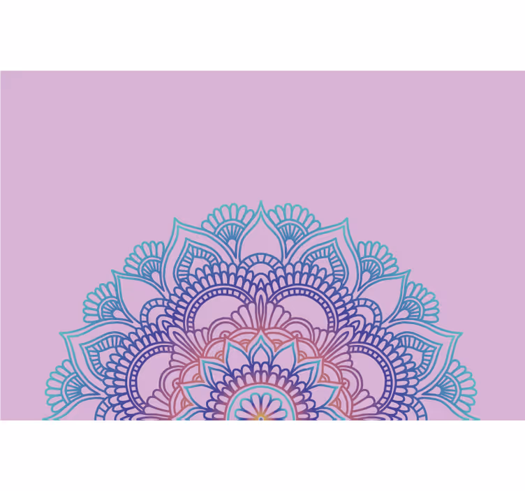 Roletai violetinė pusiau mandala - „Tenstickers“