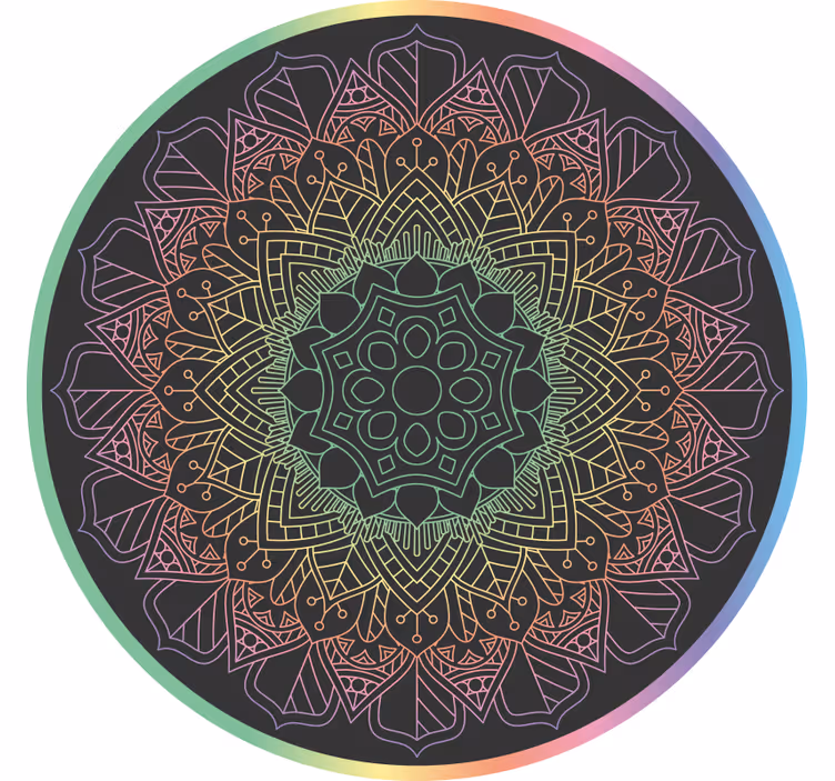 Roletai miegamajam vaivorykštės mandala - „Tenstickers“