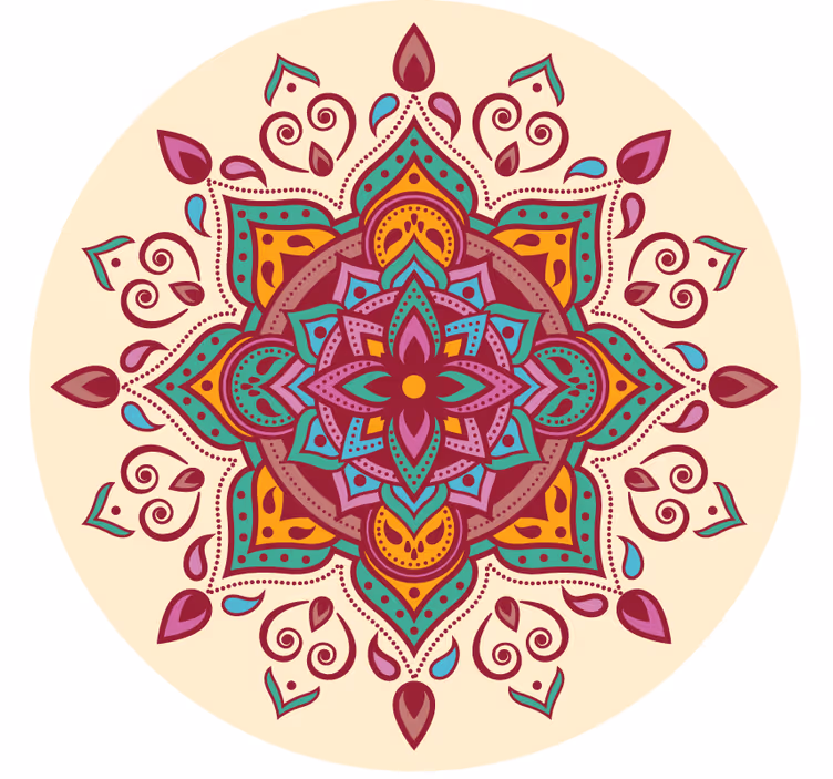 Roletai miegamajam rožinė mandala - „Tenstickers“