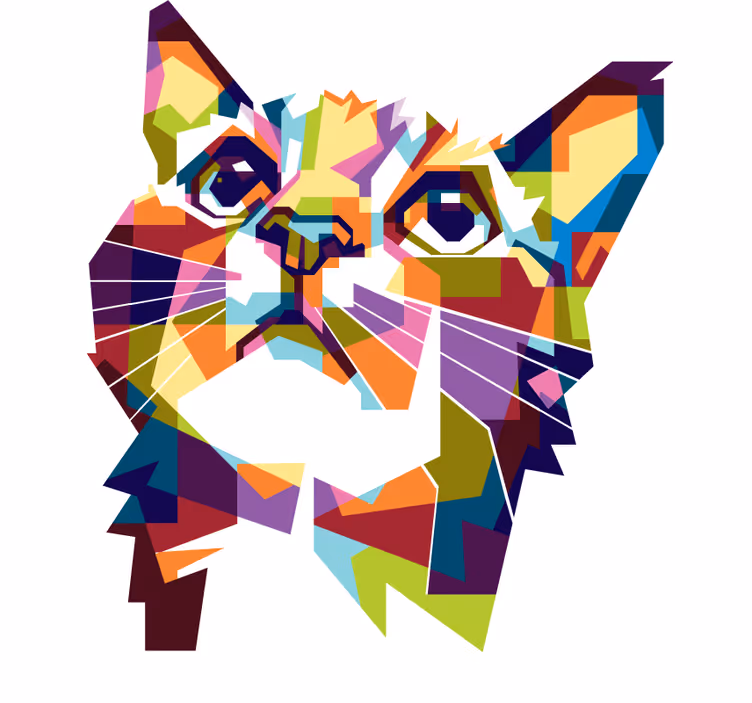 Roletai paaugliškas spalvoti katinai - „Tenstickers“