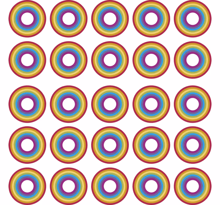 Roletai paaugliškas geometriniai vaivorykštės - „Tenstickers“