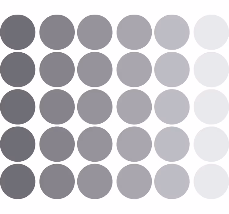 Roletai paaugliškas geometrinės pilkosios apskritimai - „Tenstickers“