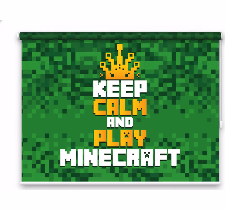 Roletai moksiukas ramiai žaisk minecraftą - „Tenstickers“