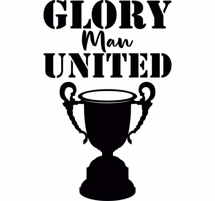 Roletai su tekstu garbė mančesteriui united - „Tenstickers“