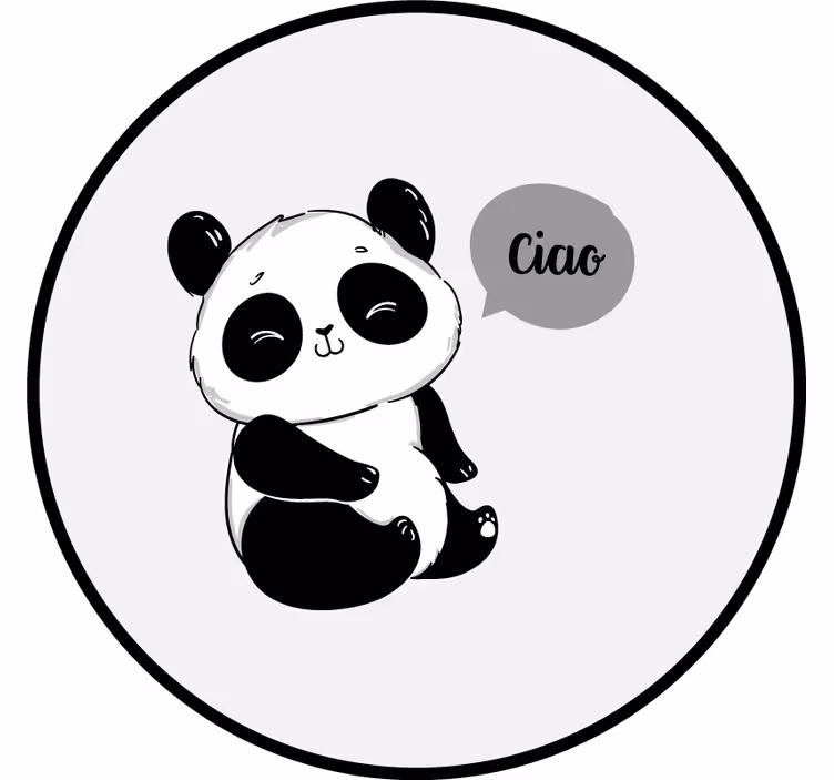 Roletai linksma laiminga panda - „Tenstickers“