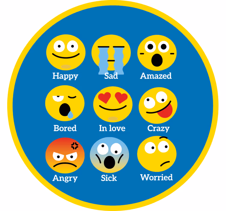 Roletai linksma emocijų kilimas - „Tenstickers“