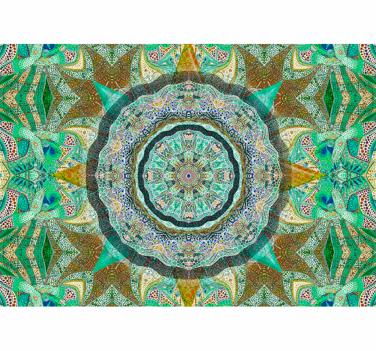 Roletai zen smaragdų fantazijos mandala - „Tenstickers“