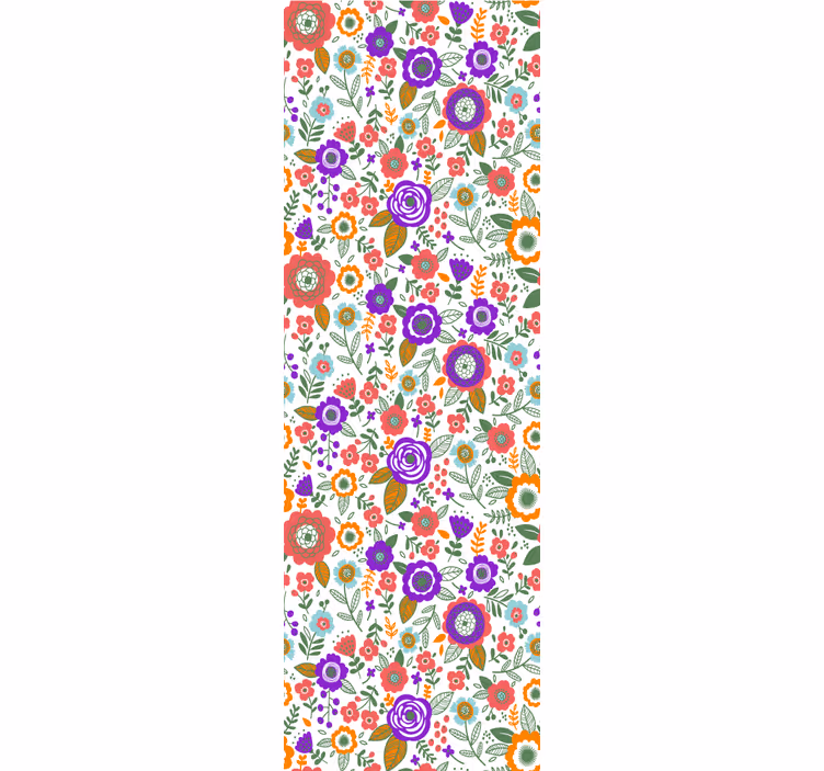 Roletai paaugliškas spalvingi gražūs gėlės - „Tenstickers“