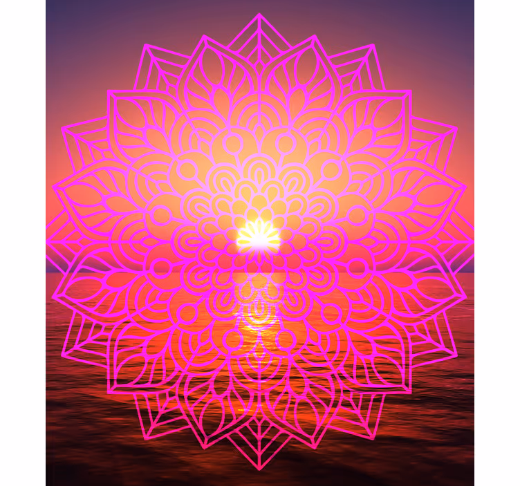 Saulėta mandala zen svetainė akla - „Tenstickers“