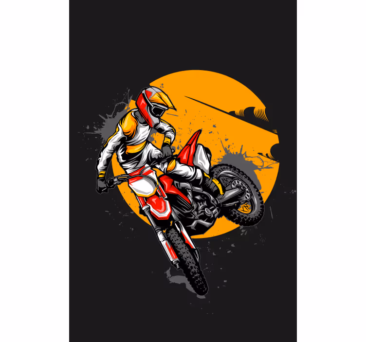 Motociklas linksmas sportinis roletai - „Tenstickers“