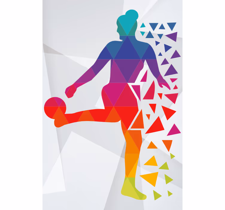 Geometrinis futbolo žaidėjas Roletai sportas - „Tenstickers“