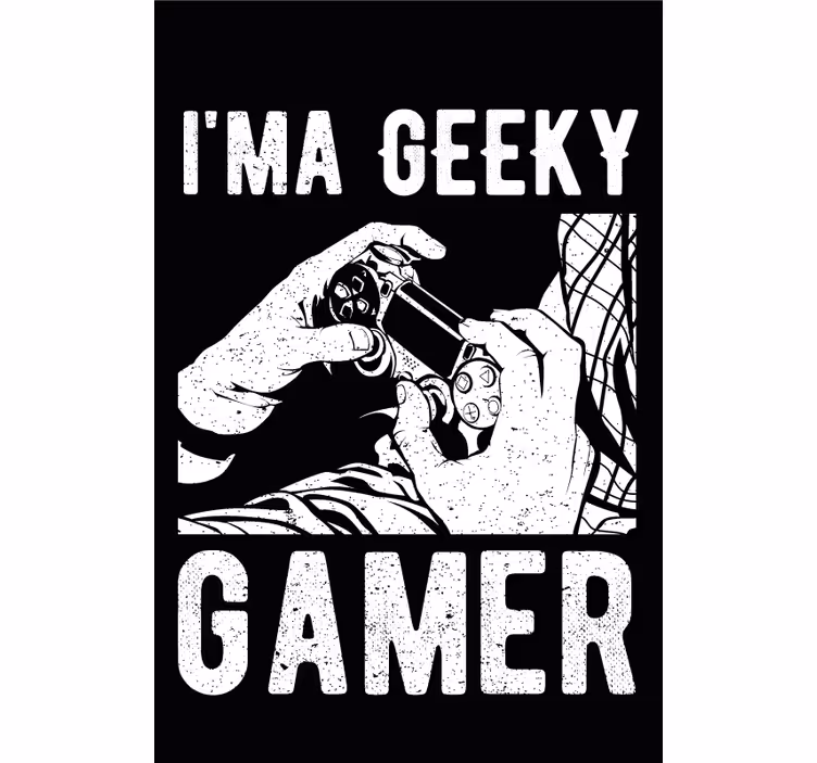 Geeky gamer juodas roletas - „Tenstickers“