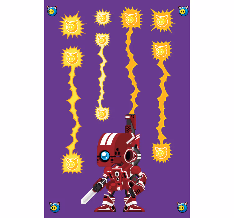 Robotų energijos kova Roletai moksiukas - „Tenstickers“