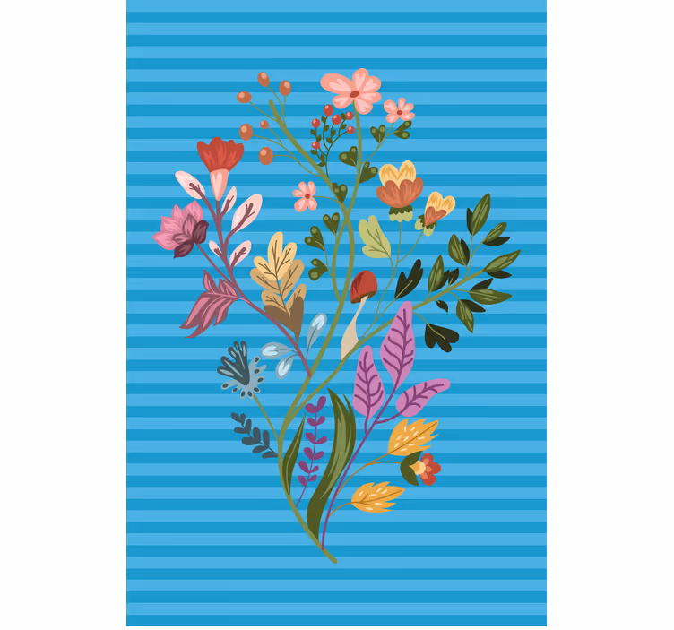 Botaninis išdėstymas Roletai gėlių - „Tenstickers“