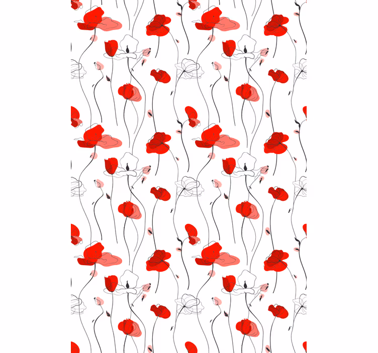 Roletai gėlių elegantiškas žydėjimas - „Tenstickers“
