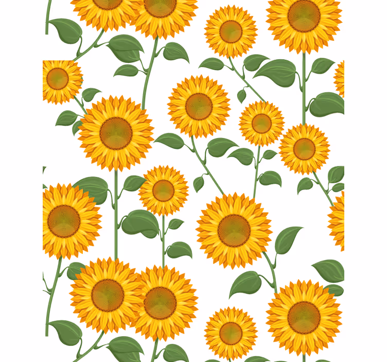 Saulėgrąžų botaninis motyvas Roletai gėlės ir augalai - „Tenstickers“