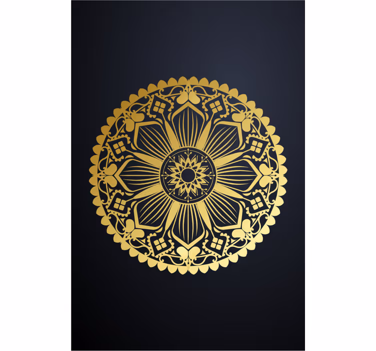 Aukso efekto karinio jūrų laivyno mandala zen blind - „Tenstickers“