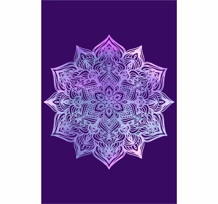 Violetinė mandalos forma.. Zen roletai - „Tenstickers“