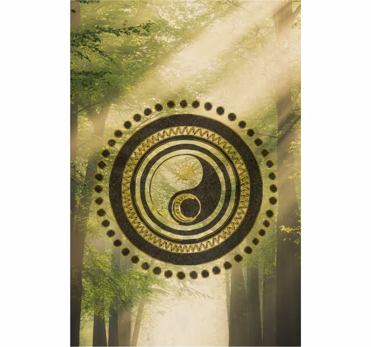 Yin yang ratas Roletai zen - „Tenstickers“