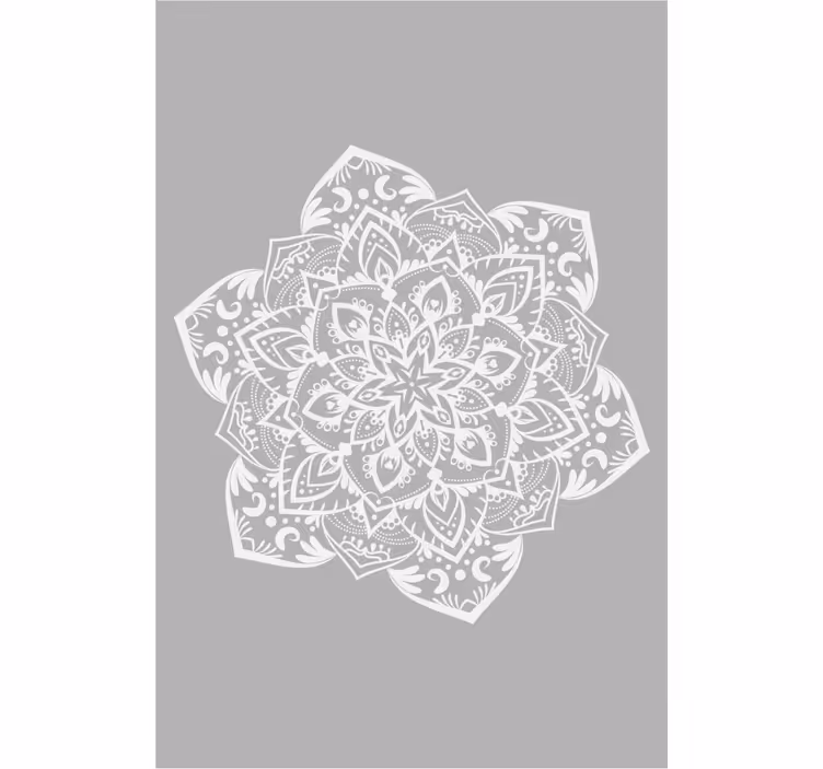 Pilka didelė mandala Roletai zen - „Tenstickers“