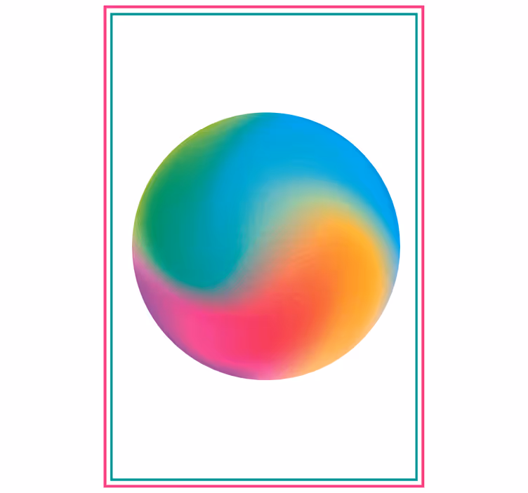 Abstrakti spalvinga sfera Roletai originalus - „Tenstickers“