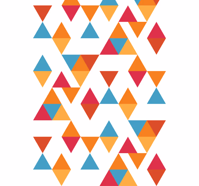 Spalvingas geometrinis trikampis Roletai modernus - „Tenstickers“