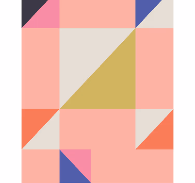 Geometriniai spalvų blokai Roletai kaimiškas - „Tenstickers“