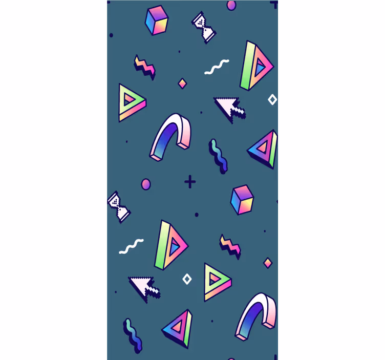 Geometrinės žaismingos formos Roletai linksma - „Tenstickers“