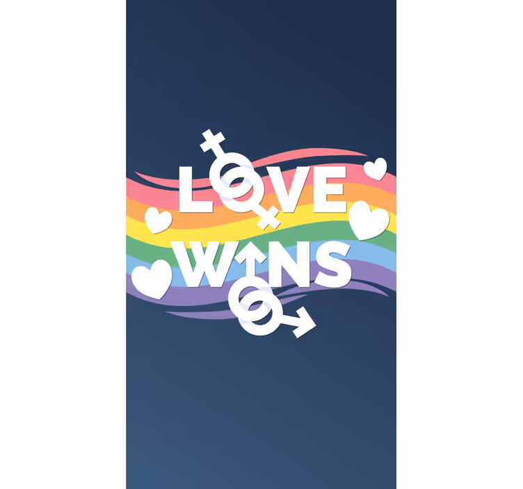 Meilės laimi žinutė Roletai su tekstu - „Tenstickers“